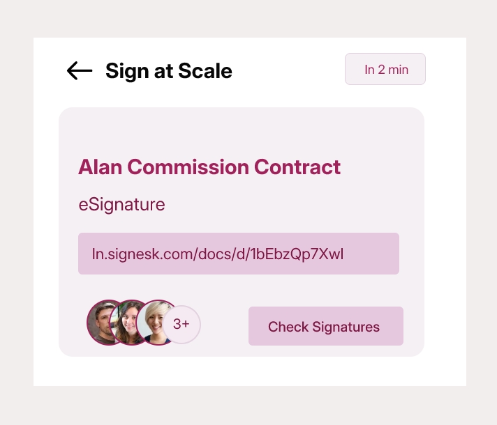 Sign at Scale