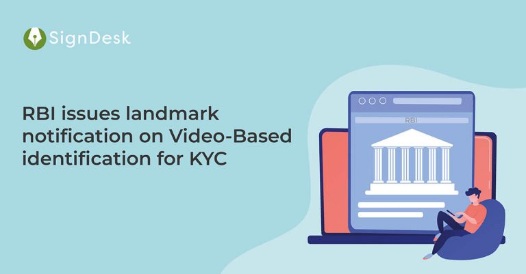 Now RBI approved use of video KYC with guidelines - V-CIP | SignDesk