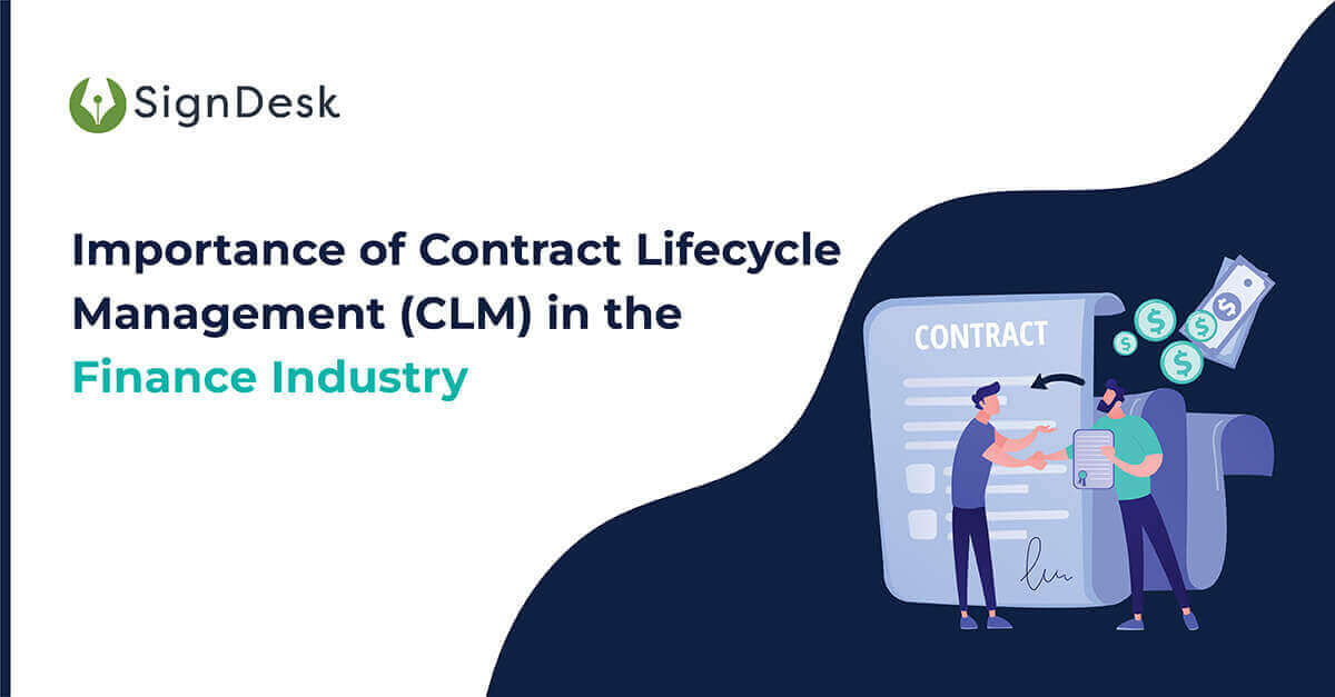 contract management (clm) for finance industry