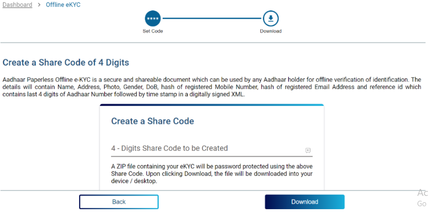 Offline kyc portal